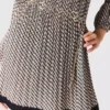 Patterned pleated dress Patterned pleated dress