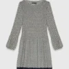 Patterned pleated dress Patterned pleated dress