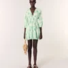 Patterned pleated mini dress Patterned pleated mini dress
