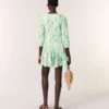 Patterned pleated mini dress Patterned pleated mini dress