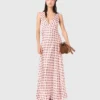 Patterned silk dress