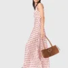 Patterned silk dress