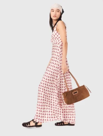 Patterned silk dress