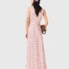 Patterned silk dress
