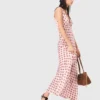 Patterned silk dress