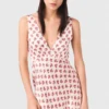 Patterned silk dress