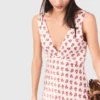 Patterned silk dress
