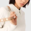 Pearl collar ribbed sweater Pearl collar ribbed sweater