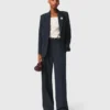 Pinstripe suit jacket