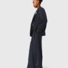 Pinstripe suit jacket