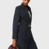 Pinstripe suit jacket