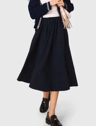 pinstripe tailored midi skirt 2 330x434 - Pinstripe tailored midi skirt