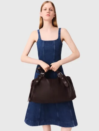 Plain leather Miss M XL bag