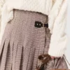 Pleated checked midi skirt Pleated checked midi skirt