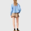 Pleated cotton shorts Pleated cotton shorts
