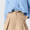 Pleated cotton shorts Pleated cotton shorts