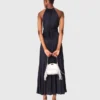 Pleated satin maxi dress Pleated satin maxi dress