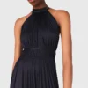 Pleated satin maxi dress Pleated satin maxi dress