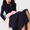 Polo collar ribbed sweater Polo collar ribbed sweater