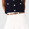 Polo knit cardigan