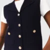 Polo knit cardigan