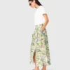 Printed maxi skirt with shorts Printed maxi skirt with shorts