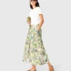 Printed maxi skirt with shorts Printed maxi skirt with shorts