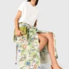 Printed maxi skirt with shorts Printed maxi skirt with shorts