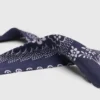 Printed scrunchie with twill Printed scrunchie with twill