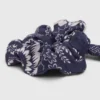 Printed scrunchie with twill Printed scrunchie with twill