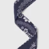 Printed scrunchie with twill Printed scrunchie with twill