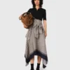 Printed two-tone dress Printed two-tone dress