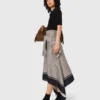 Printed two-tone dress Printed two-tone dress