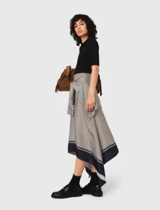 Printed two-tone dress Printed two-tone dress