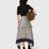 Printed two-tone dress Printed two-tone dress