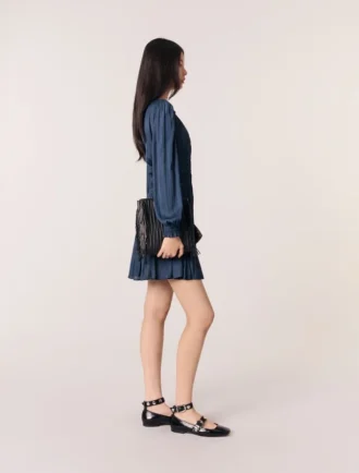 Quilted leather M bag