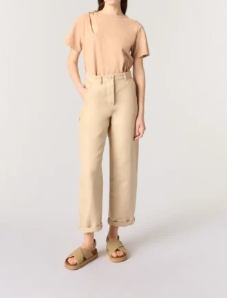 Raffia-effect flat sandals