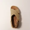 Raffia-effect flat sandals Raffia-effect flat sandals