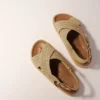 Raffia-effect flat sandals Raffia-effect flat sandals