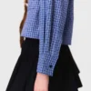 Removable collar rhinestone shirt Removable collar rhinestone shirt
