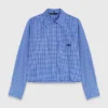 Removable collar rhinestone shirt Removable collar rhinestone shirt