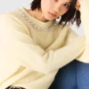 Removable jewel collar sweater Removable jewel collar sweater