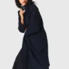 Removable rhinestone-hood trench Removable rhinestone-hood trench