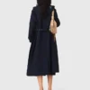 Removable rhinestone-hood trench Removable rhinestone-hood trench