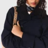 Removable rhinestone-hood trench Removable rhinestone-hood trench