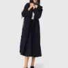 Removable rhinestone-hood trench Removable rhinestone-hood trench
