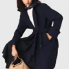 Removable rhinestone-hood trench Removable rhinestone-hood trench