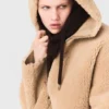 Reversible coat with hood Reversible coat with hood