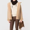 Reversible coat with hood Reversible coat with hood