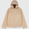 Reversible coat with hood Reversible coat with hood